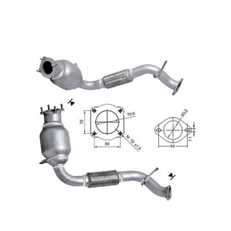 Direc fit CAT in DPF Magnaflow Magnaflow Catalytic Converter for FORD | race-shop.si