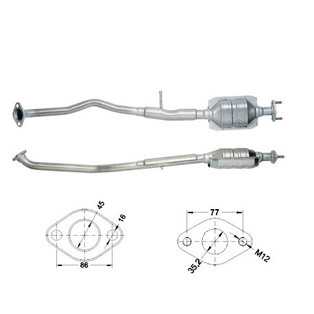 Direc fit CAT in DPF Magnaflow Magnaflow Catalytic Converter for HYUNDAI | race-shop.si