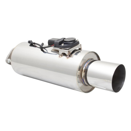 Univerzalni izpušni dušilci z ventilom Varex exhaust valve muffler 7"x15" Flanged Inlet 3", Single-wall Tip 4.5" | race-shop.si