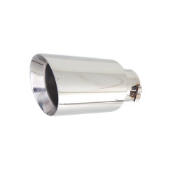 3″ Inlet 3.5″ Round Short Tip, Stainless Steel