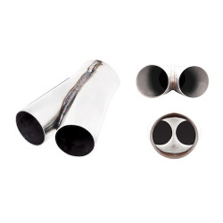 Merge Pipe From Twin 2" To 2.5", Stainless Steel
