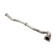 Down pipe, dump pipe 3" Downpipe with High-Flow Catalytic Converter, 304 Matt finish Stainless Steel (track only) | race-shop.si