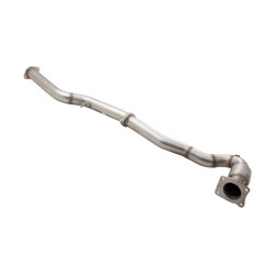 3" Downpipe with High-Flow Catalytic Converter, 304 Matt finish Stainless Steel (track only)