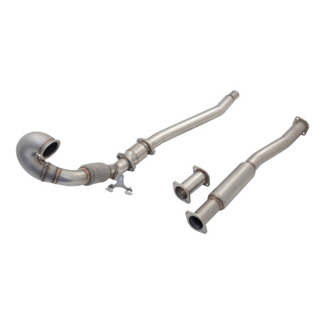 Down pipe, dump pipe 3" Downpipe with High-Flow Catalytic Converter (track only) for AUDI S3 2013-2020 8V HATCH | race-shop.si