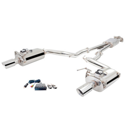 Izpušni sistemi XFORCE 2.5" Cat-Back System with Oval Varex Mufflers for FORD MUSTANG 2015-2017 CONVERTIBLE GT 5.0L V8 | race-shop.si