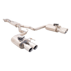 XForce 3" Cat-Back System + Oval Varex Mufflers for FORD MUSTANG 2018- GT FASTBACK 5.0L