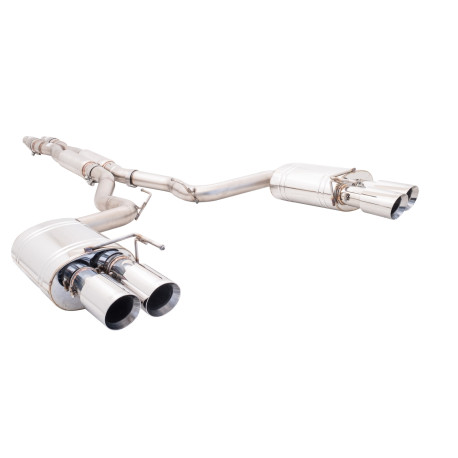 Izpušni sistemi XFORCE 3" Cat-Back System with Oval Mufflers for FORD MUSTANG 2018- GT FASTBACK 5.0L | GT COUPE | race-shop.si