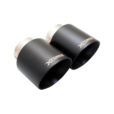 Izpušni sistemi XFORCE 4" Black Tips (for Xforce system only will NOT fit OEM) for TOYOTA YARIS 2021- GR | race-shop.si