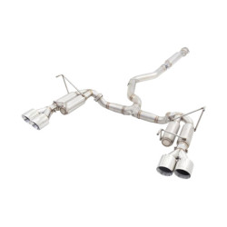 3" Cat-Back System with Round Mufflers (RACE SYSTEM) for SUBARU IMPREZA 2011-2014 WRX SEDAN (G3) S2