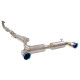 Izpušni sistemi XFORCE XForce 3" Cat-Back System, Titanium + Burnt Blue Tips for TOYOTA YARIS 2021- GR | race-shop.si