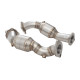 Down pipe, dump pipe 2.5" Downpipes with High-Flow Catalytic Converters (track only) for KIA STINGER 2017- GT 3.3L V6 TWIN TURBO RWD | race-shop.si