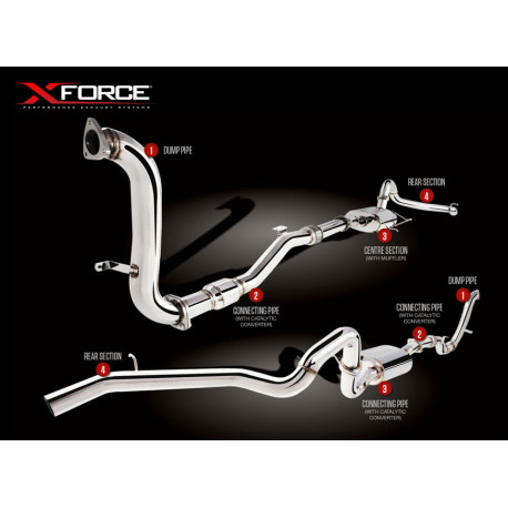 Izpušni sistemi XFORCE XForce 3" Turbo-Back System (track only) for NISSAN PATROL 2000-2016 GU Y61 WAGON ZD30DDTi 3.0L TURBO DIESEL | race-shop.si