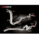 Izpušni sistemi XFORCE 3″ Turbo Back System with Metallic Cat Converter, Raw 409 Stainless Steel (track only) | race-shop.si