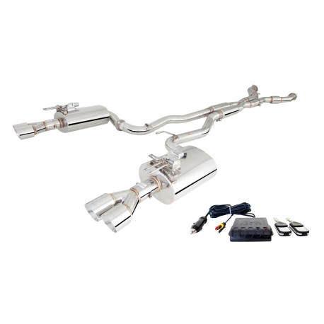 Izpušni sistemi XFORCE XForce 2.5" Twin Cat-Back System + Varex Mufflers | race-shop.si