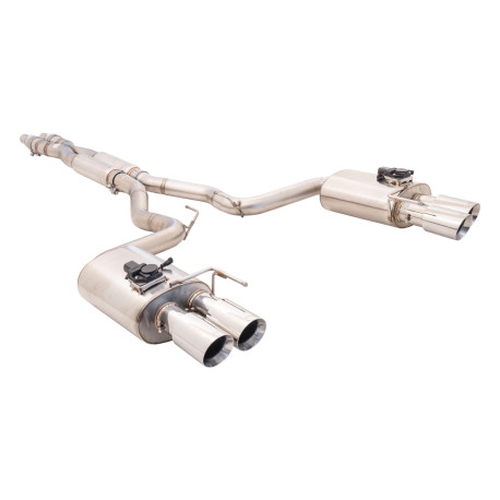 Izpušni sistemi XFORCE 2.5" Cat-Back System with Oval Varex Mufflers for FORD MUSTANG 2017-2022 FN ECOBOOST 2.3L | race-shop.si