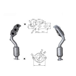 Magnaflow Catalytic Converter for LEXUS - left side