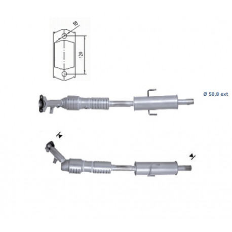 Direc fit CAT in DPF Magnaflow Magnaflow Catalytic Converter for MAZDA | race-shop.si
