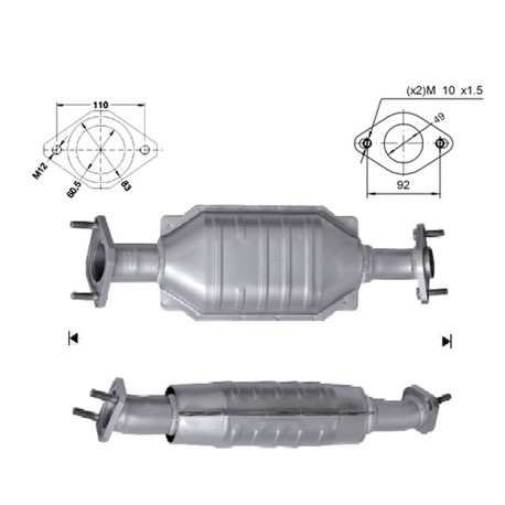 Direc fit CAT in DPF Magnaflow Magnaflow Catalytic Converter for MAZDA | race-shop.si