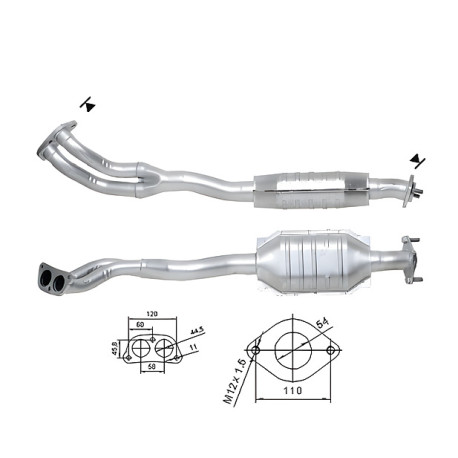 Direc fit CAT in DPF Magnaflow Magnaflow Catalytic Converter for MAZDA | race-shop.si