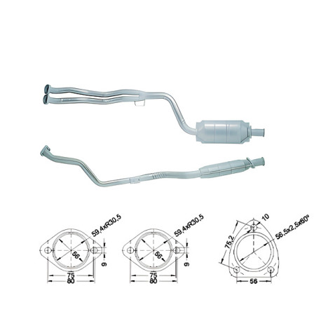 Direc fit CAT in DPF Magnaflow Magnaflow Catalytic Converter for MERCEDES | race-shop.si