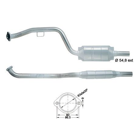 Direc fit CAT in DPF Magnaflow Magnaflow Catalytic Converter for MERCEDES | race-shop.si