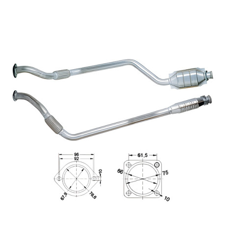 Direc fit CAT in DPF Magnaflow Magnaflow Catalytic Converter for MERCEDES | race-shop.si