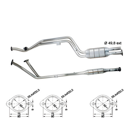 Direc fit CAT in DPF Magnaflow Magnaflow Catalytic Converter for MERCEDES | race-shop.si