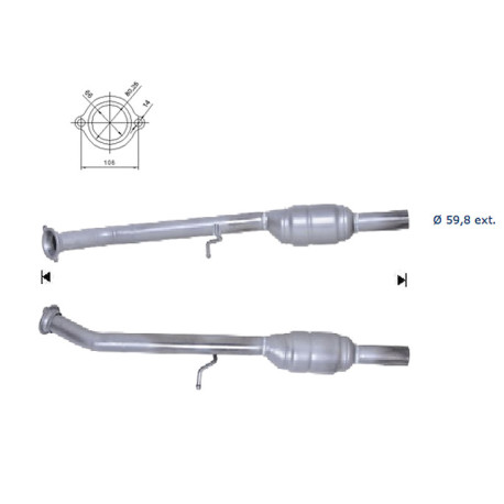 Direc fit CAT in DPF Magnaflow Magnaflow Catalytic Converter for MERCEDES | race-shop.si