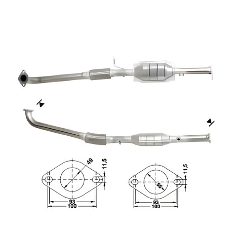 Direc fit CAT in DPF Magnaflow Magnaflow Catalytic Converter for MG ROVER | race-shop.si