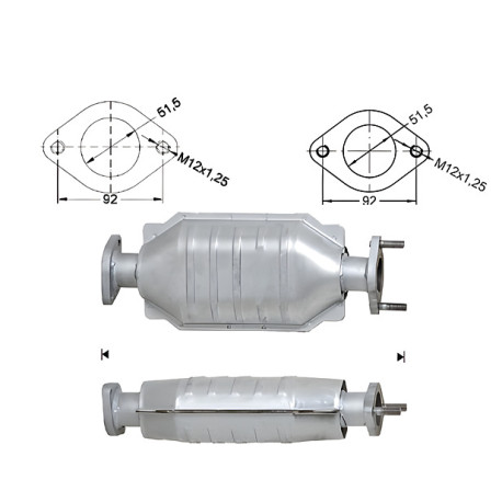 Direc fit CAT in DPF Magnaflow Magnaflow Catalytic Converter for MITSUBISHI | race-shop.si