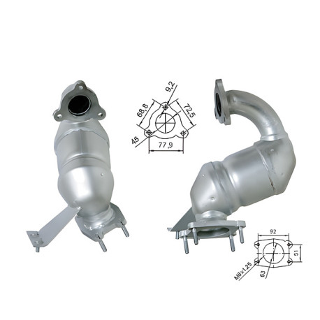 Direc fit CAT in DPF Magnaflow Magnaflow Catalytic Converter for MITSUBISHI | race-shop.si