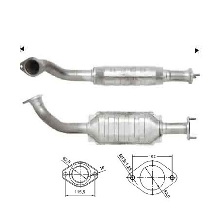 Direc fit CAT in DPF Magnaflow Magnaflow Catalytic Converter for MITSUBISHI | race-shop.si