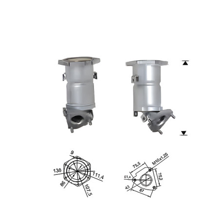 Direc fit CAT in DPF Magnaflow Magnaflow Catalytic Converter for NISSAN | race-shop.si