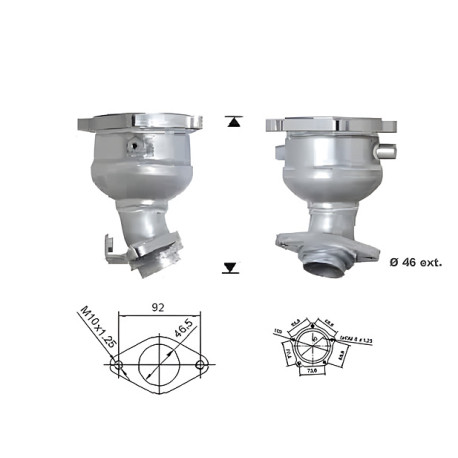 Direc fit CAT in DPF Magnaflow Magnaflow Catalytic Converter for NISSAN | race-shop.si