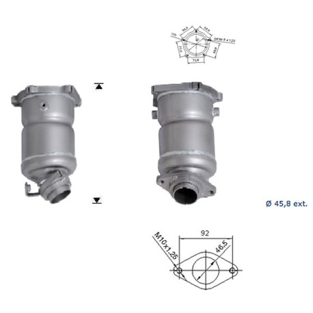 Direc fit CAT in DPF Magnaflow Magnaflow Catalytic Converter for NISSAN | race-shop.si
