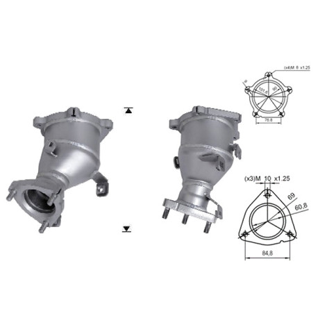 Direc fit CAT in DPF Magnaflow Magnaflow Catalytic Converter for NISSAN | race-shop.si