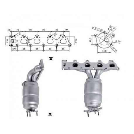 Direc fit CAT in DPF Magnaflow Magnaflow Catalytic Converter for OPEL | race-shop.si