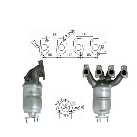 Direc fit CAT in DPF Magnaflow Magnaflow Catalytic Converter for OPEL | race-shop.si