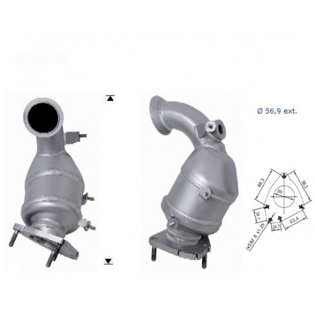 Direc fit CAT in DPF Magnaflow Magnaflow Catalytic Converter for OPEL SAAB | race-shop.si