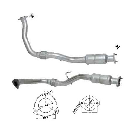 Direc fit CAT in DPF Magnaflow Magnaflow Catalytic Converter for OPEL | race-shop.si