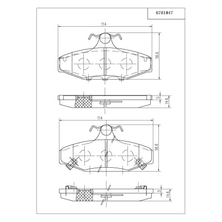 Zavore Pedders Pedders 6701847 Brake Pads | race-shop.si