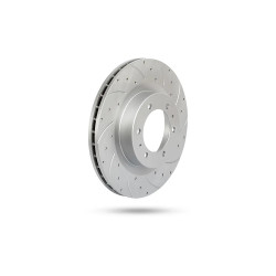 Pedders 6560091SGR Slotted & Dimpled Geomet Coated Rotor