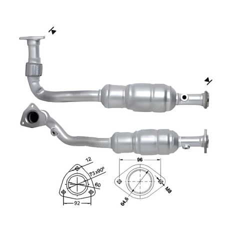 Direc fit CAT in DPF Magnaflow Magnaflow Catalytic Converter for OPEL | race-shop.si