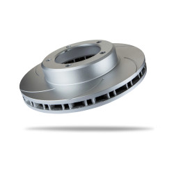 Pedders 6211760SGL Slotted Geomet Coated Rotor