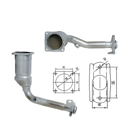 Direc fit CAT in DPF Magnaflow Magnaflow Catalytic Converter for PEUGEOT | race-shop.si