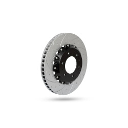 Pedders 6160089TPL Two Piece Slotted & Dimpled Geomet Coated Rotor