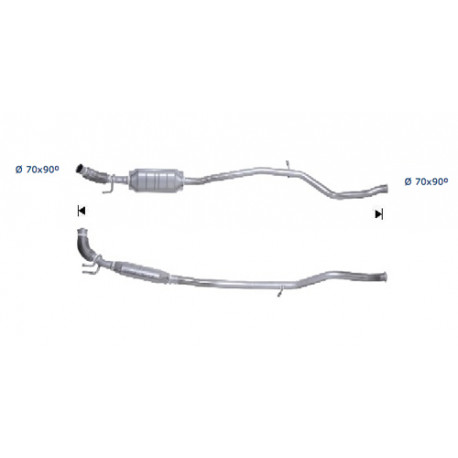Direc fit CAT in DPF Magnaflow Magnaflow Catalytic Converter for PEUGEOT | race-shop.si