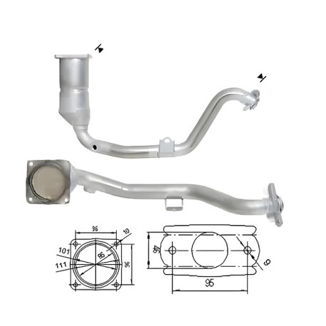 Direc fit CAT in DPF Magnaflow Magnaflow Catalytic Converter for PEUGEOT | race-shop.si