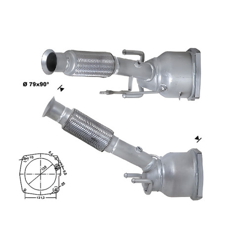 Direc fit CAT in DPF Magnaflow Magnaflow Catalytic Converter for PEUGEOT | race-shop.si
