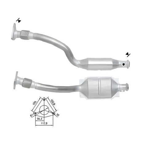 Direc fit CAT in DPF Magnaflow Magnaflow Catalytic Converter for RENAULT | race-shop.si